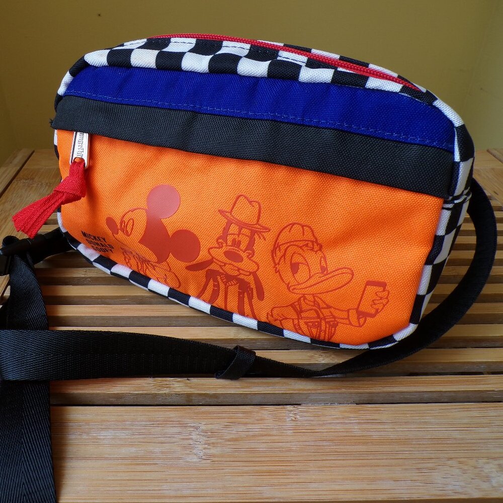 Loungefly Disney Mickey Donald Goofy Checkered Fanny Pack